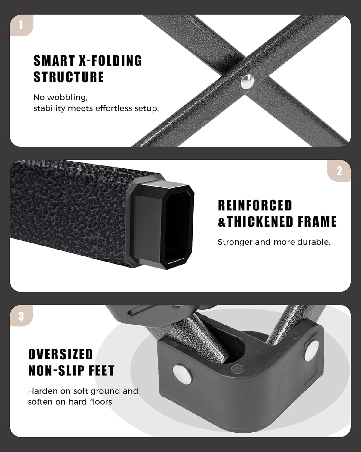 KingCamp Butterfly Chair Oversized XL Camping Chairs for Adults Padded Folding Comfy Camp Chairs 300lbs Heavy Duty with High Back for Bedroom Living Room Dorm Rooms Outdoor Patio Lawn - Image 7